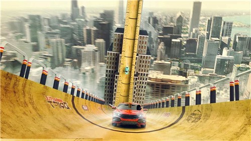 巨型坡道赛车特技