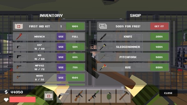 像素战斗僵尸突袭mod菜单