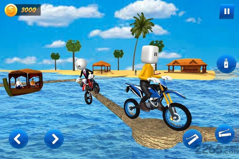 火柴人冒险水上自行车