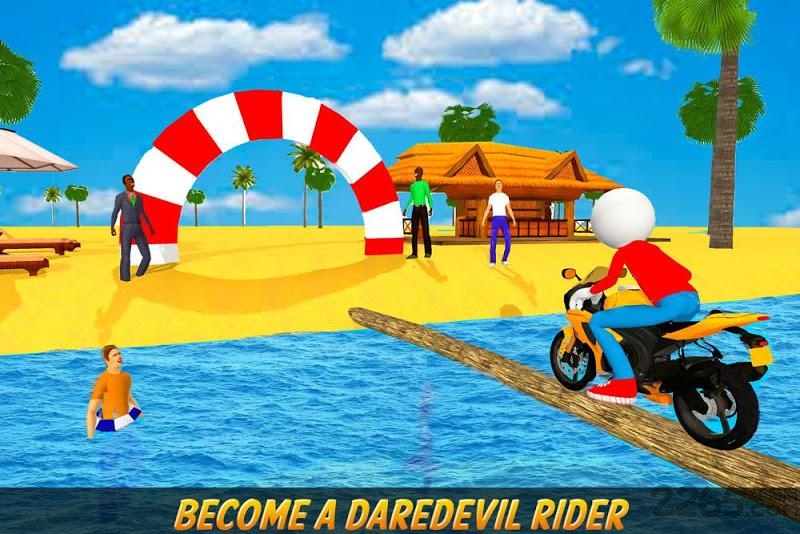 火柴人冒险水上自行车