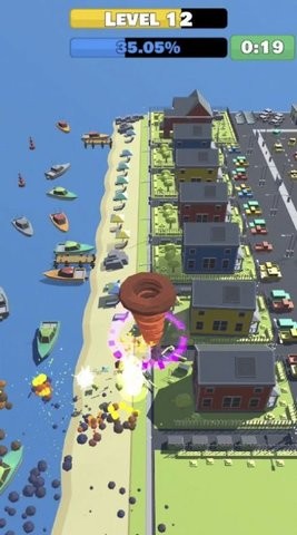 龙卷风破坏城市