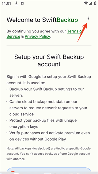 swift backup