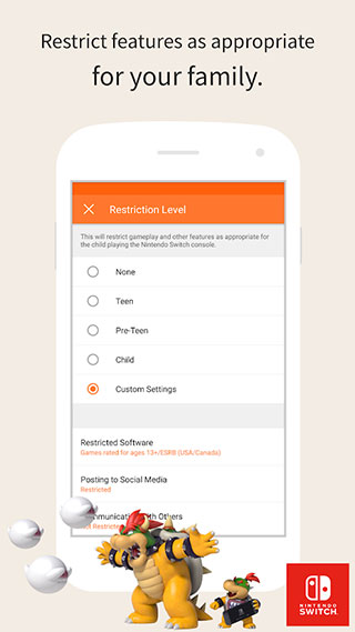任天堂switch家长控制