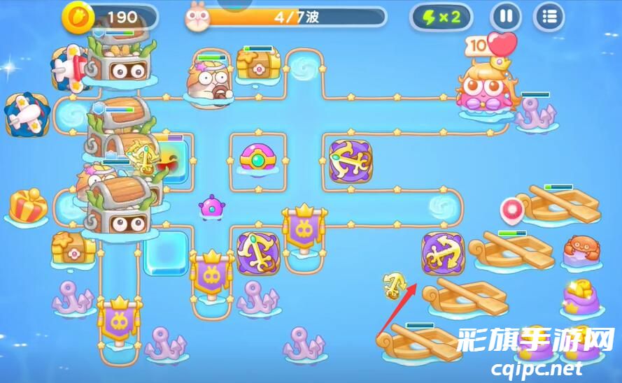 《保卫萝卜4》海的闺女第七十六关攻略