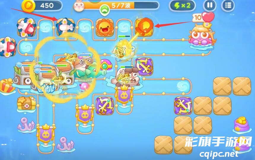 《保卫萝卜4》海的闺女第七十六关攻略