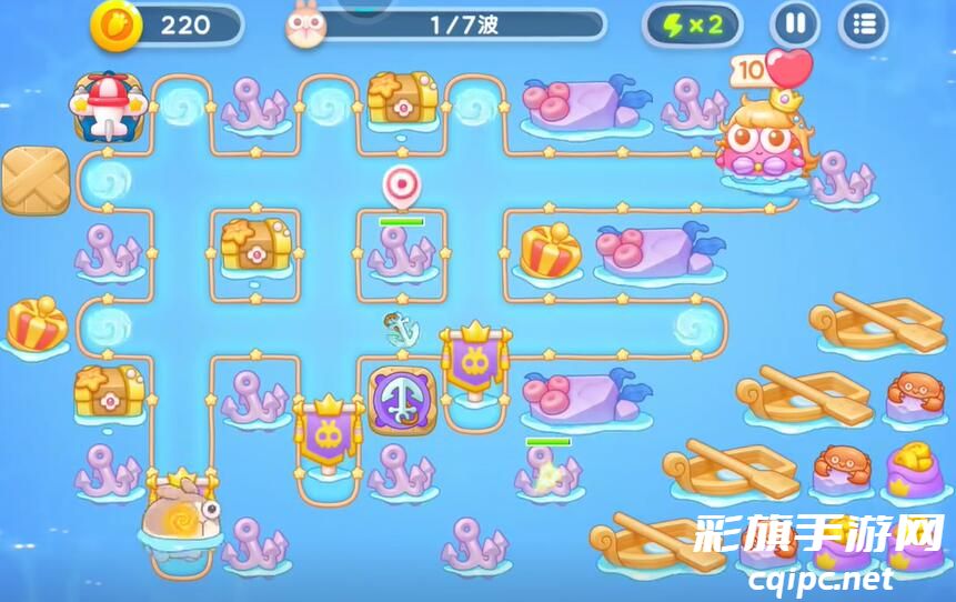 《保卫萝卜4》海的闺女第七十六关攻略