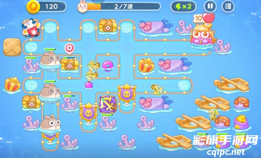 《保卫萝卜4》海的闺女第七十六关攻略