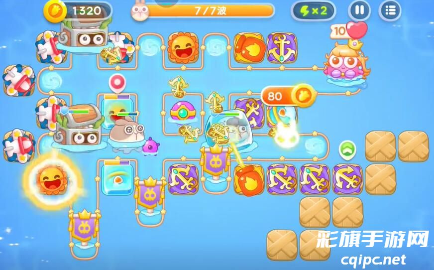 《保卫萝卜4》海的闺女第七十六关攻略