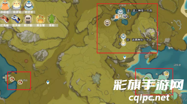 原神小动物分布位置大全 原神小动物分布位置介绍