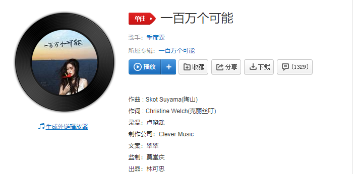 《抖音》一瞬间有一百万个可能是什么歌?