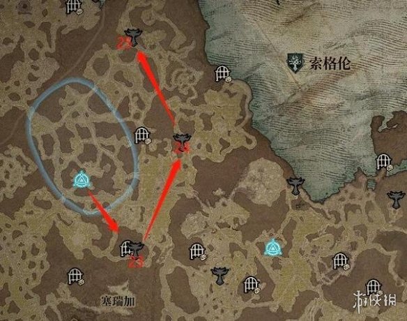 暗黑破坏神4莉莉丝祭坛全图位置-全莉莉丝祭坛分布