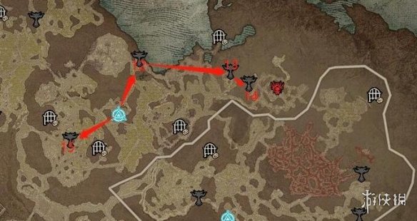 暗黑破坏神4莉莉丝祭坛全图位置-全莉莉丝祭坛分布