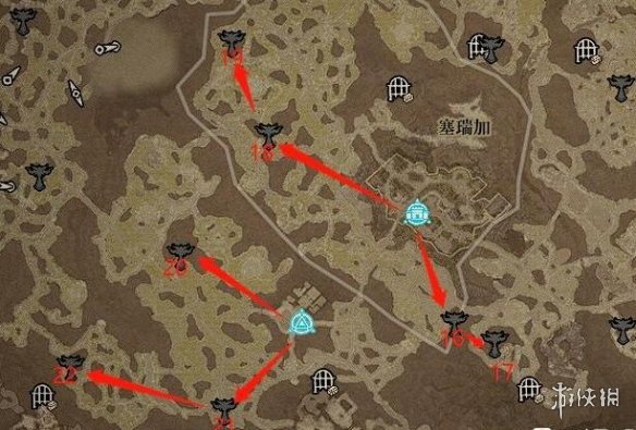 暗黑破坏神4莉莉丝祭坛全图位置-全莉莉丝祭坛分布