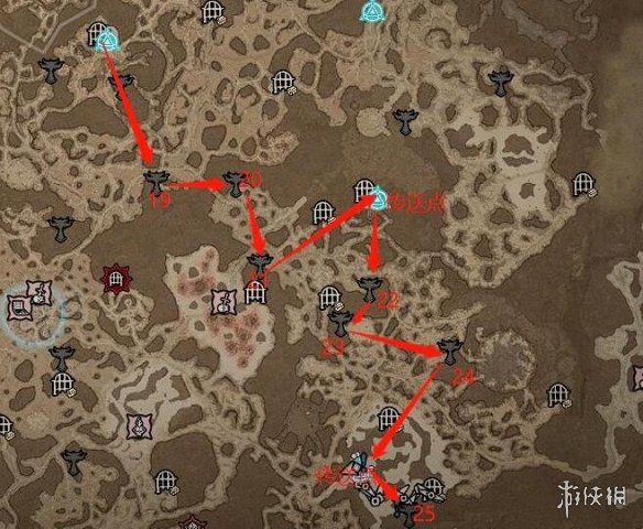 暗黑破坏神4莉莉丝祭坛全图位置-全莉莉丝祭坛分布