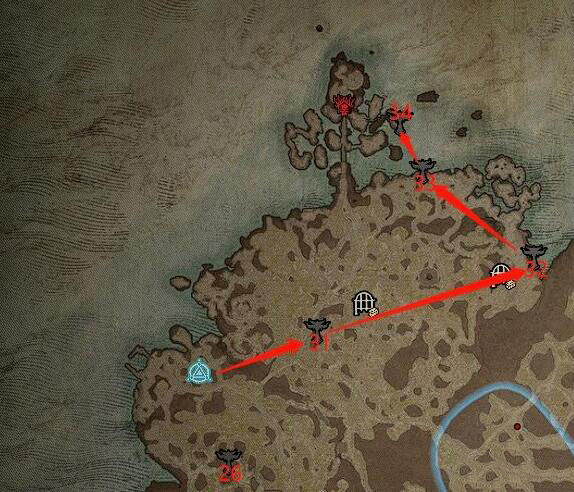 暗黑破坏神4莉莉丝祭坛全图位置-全莉莉丝祭坛分布