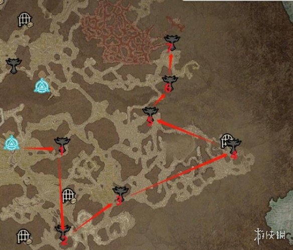 暗黑破坏神4莉莉丝祭坛全图位置-全莉莉丝祭坛分布