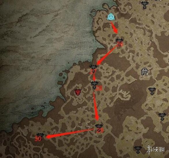 暗黑破坏神4莉莉丝祭坛全图位置-全莉莉丝祭坛分布