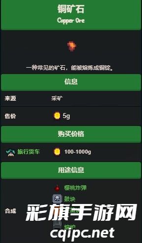 星露谷物语铜矿石怎么获得-星露谷物语铜矿石获取攻略