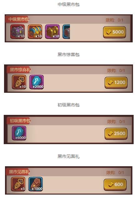 咸鱼之王江湖黑市攻略