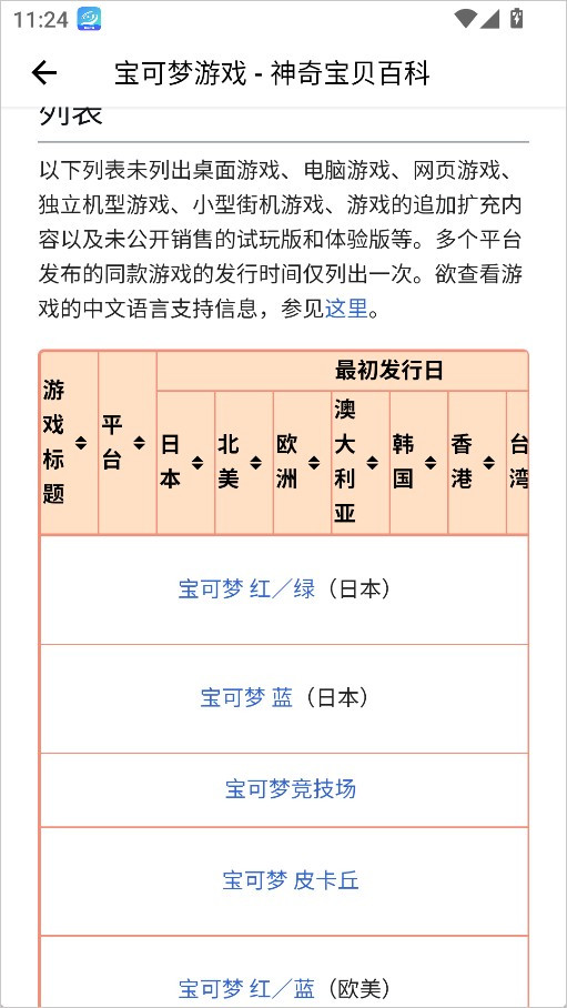 神奇宝贝图鉴大全