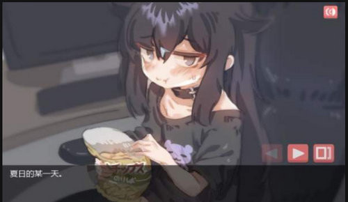 阴暗房间的少女