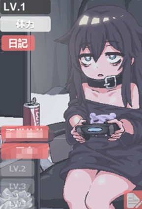 阴暗房间的少女